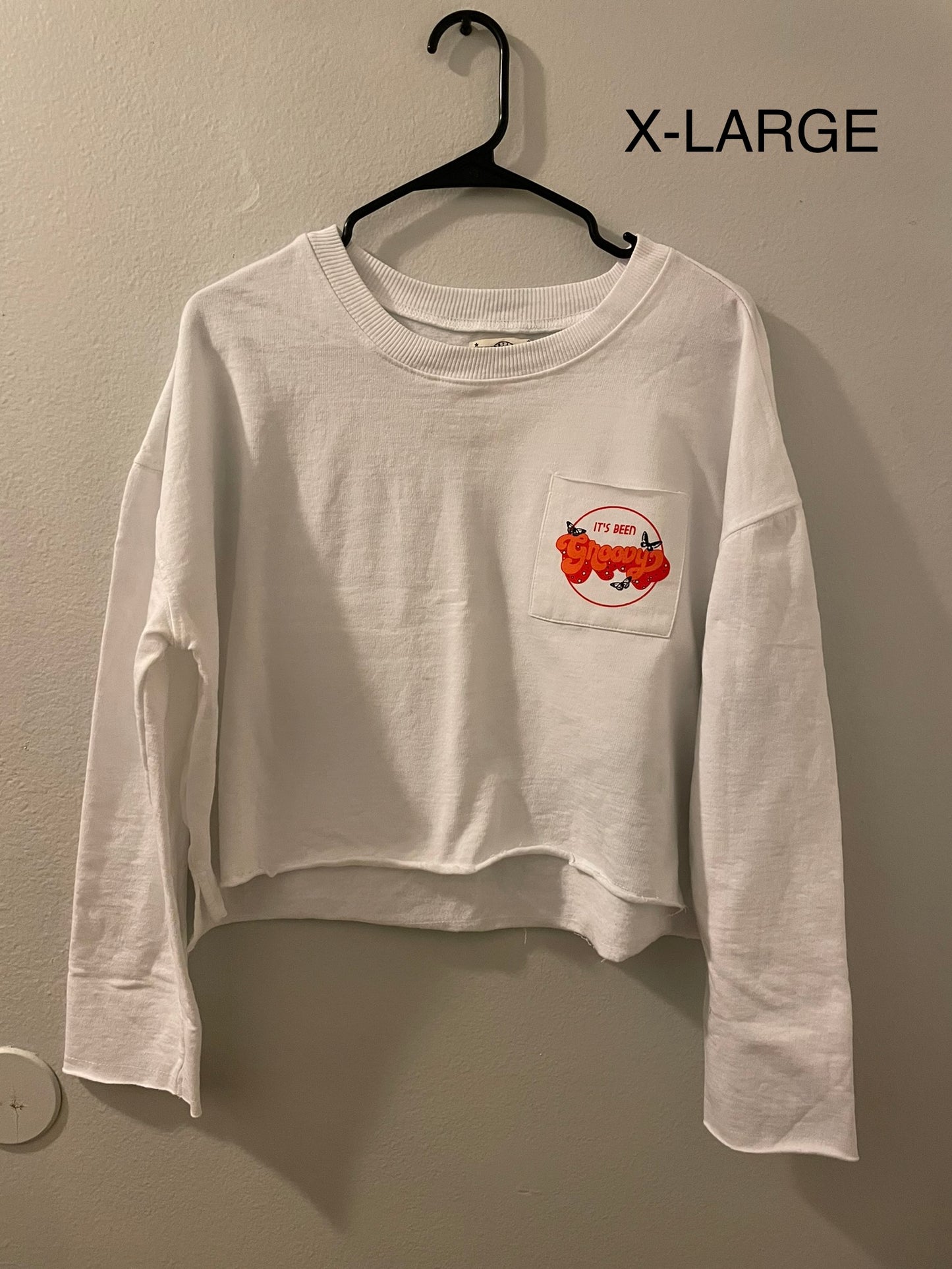 Groovy Cropped Sweatshirt