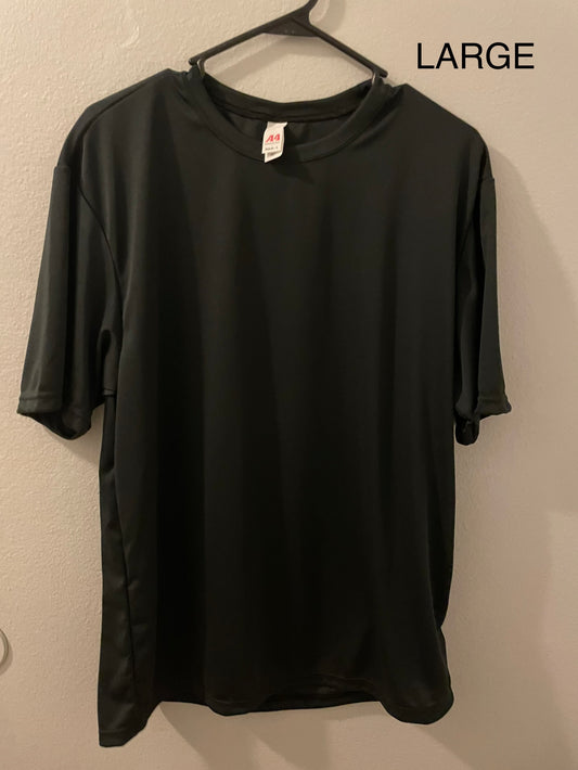 A4 Drifit Black Tee