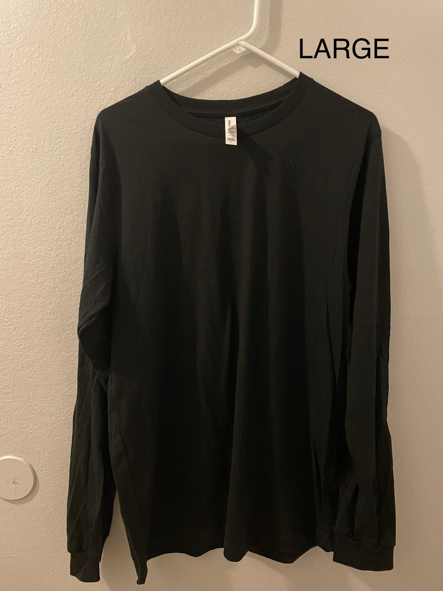 BellaCanvas Black Long Sleeve Tee